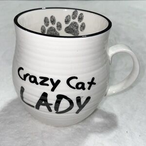 Paw Print “Crazy Cat Lady” Mug